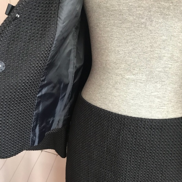 Ann Taylor Petites Black Blazer Skirt Suit Size 8P - Picture 6 of 7